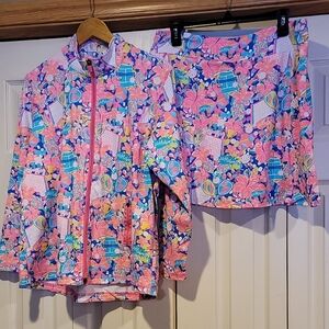 Lulu-B Pickleball Lg Skort and XL Jacket New With No Tags